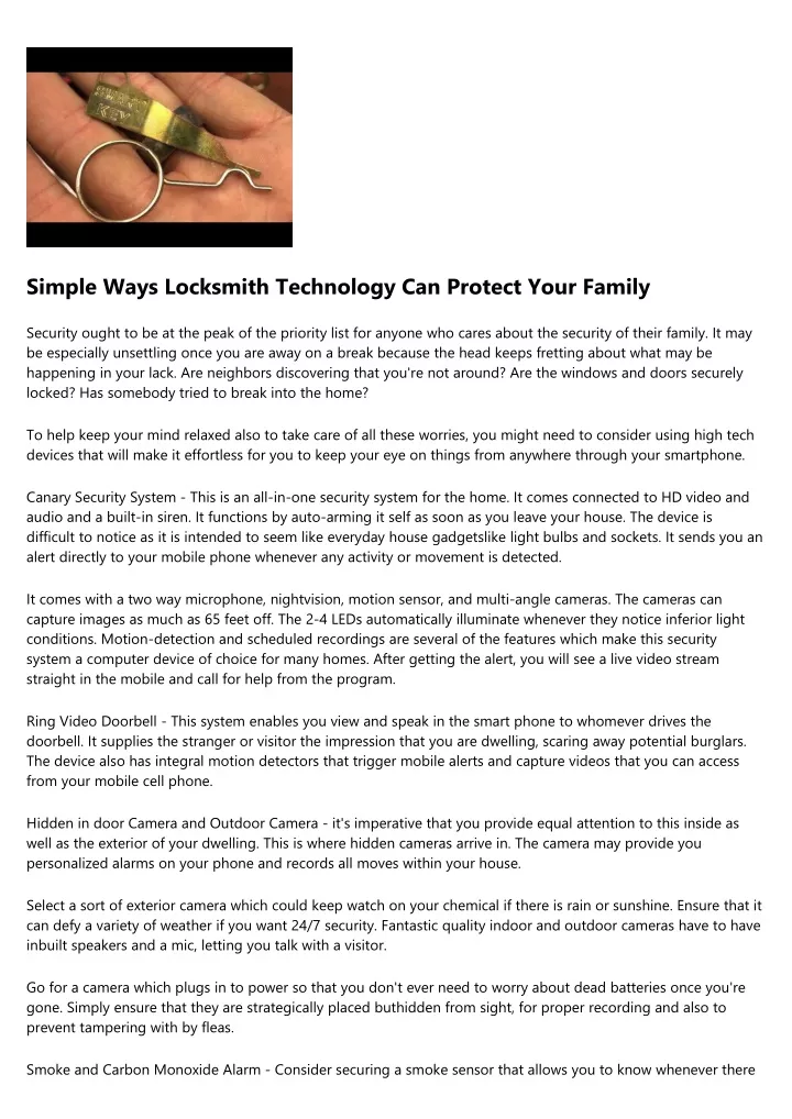 simple ways locksmith technology can protect your