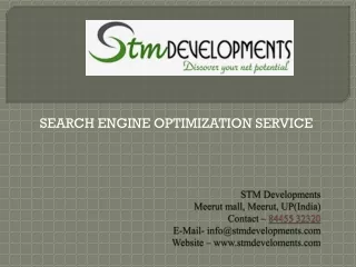 STM Developments – SEARCH ENGINE OPTIMIZATION SERVICE