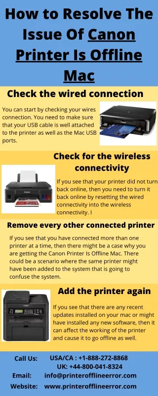 how to resolve the issue of canon printer