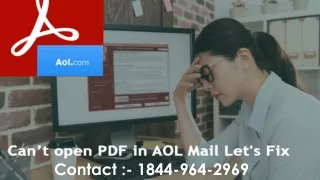 Can’t open PDF in AOL Mail