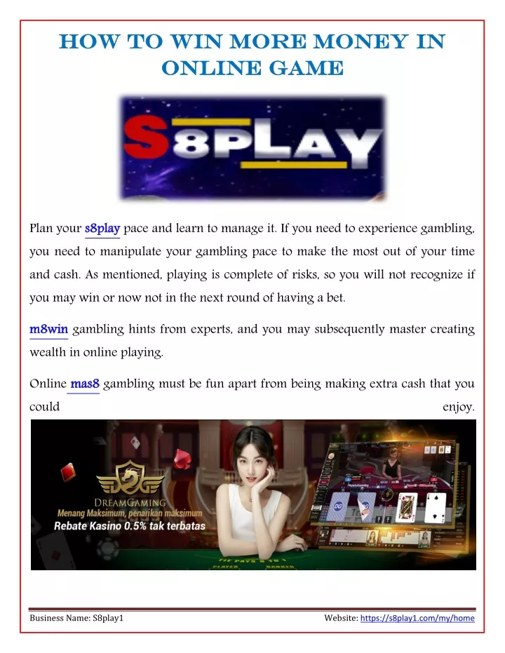 how to win more money in online game online game
