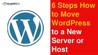 6 steps how to move wordpress to a new server