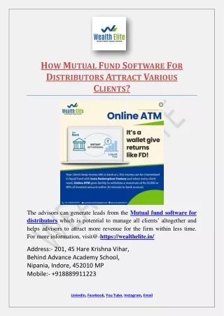 h ow m utual f und s oftware f or d istributors