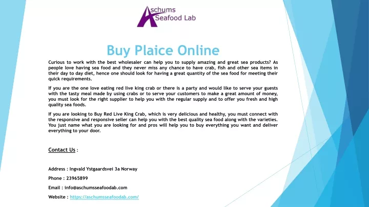 buy plaice online
