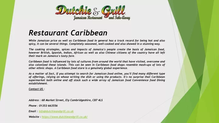 restaurant caribbean