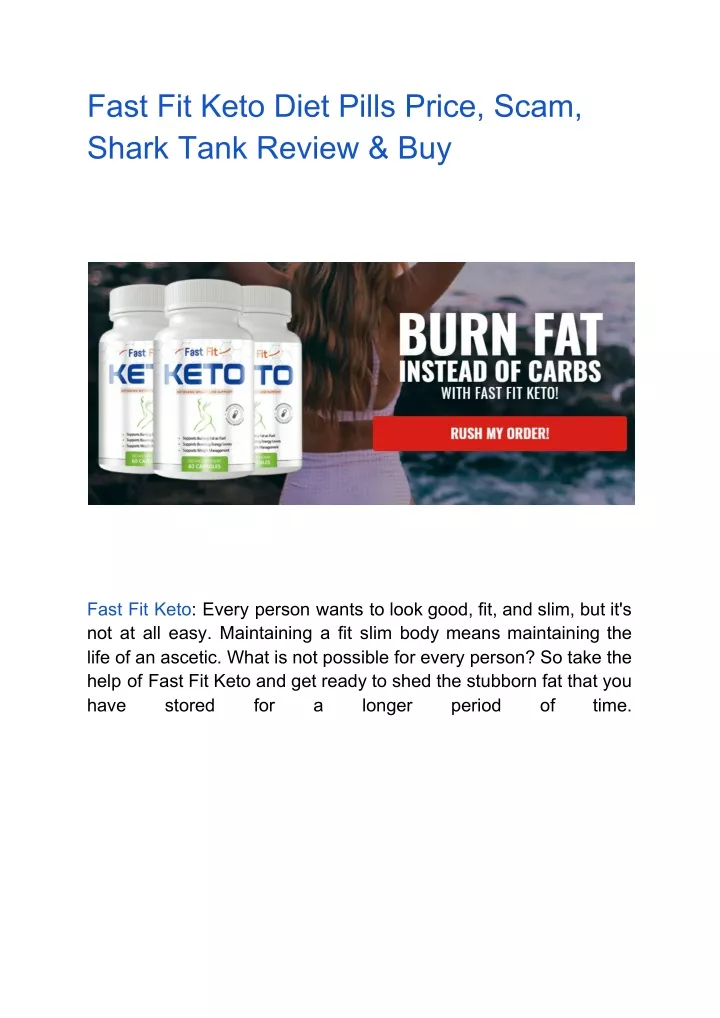 fast fit keto diet pills price scam shark tank