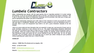 lumbela contractors