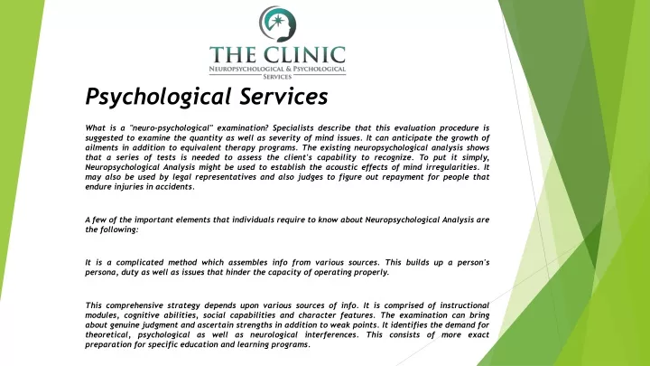psychological services