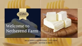 Best natural butter in the UK | Netherend Farm | Butter with great care