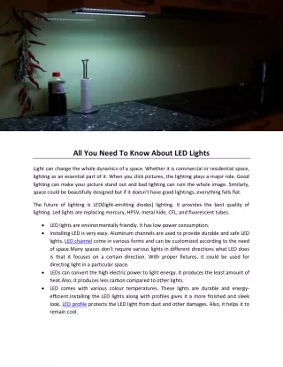 all you need to know about led lights