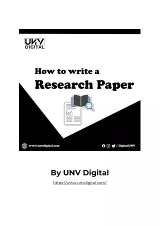 How to Enhance Project Paper/Research Paper Writing Skills
