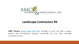 Landscape Contractors PA