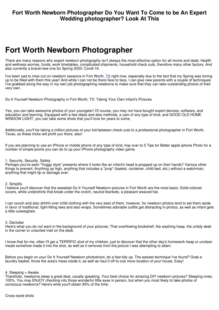 fort worth newborn photographer do you want