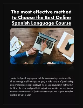 online Spanish tutor