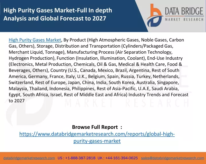 high purity gases market full in depth analysis