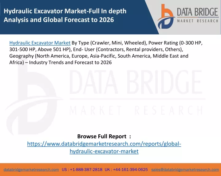 hydraulic excavator market full in depth analysis