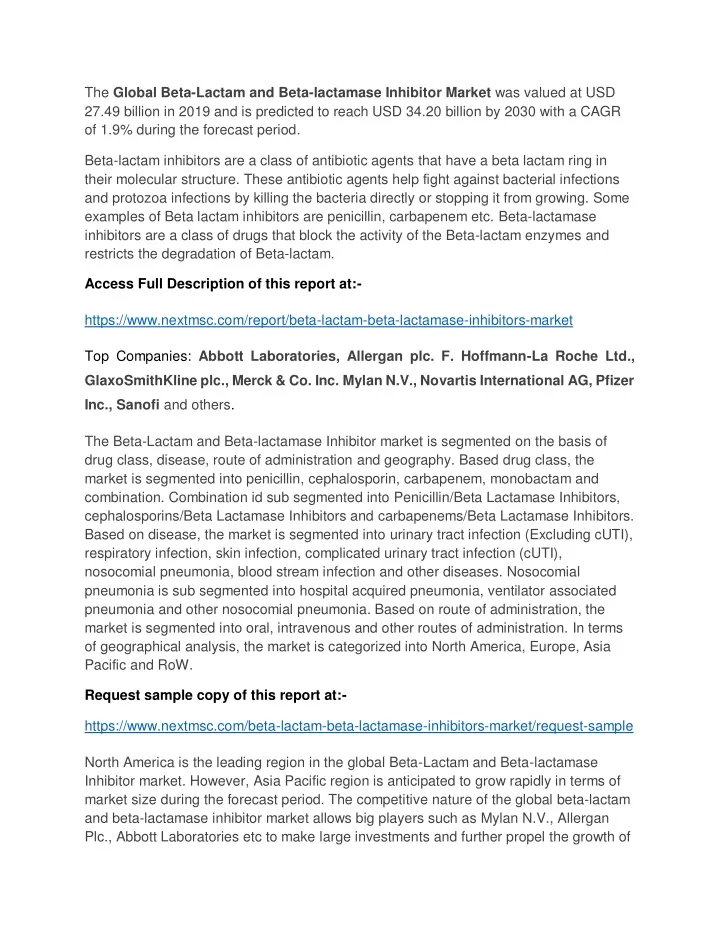 the global beta lactam and beta lactamase