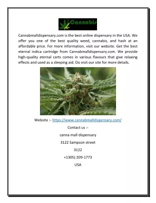 Cannabis Mail Dispensary Online Usa | Cannabmalldispensary.com