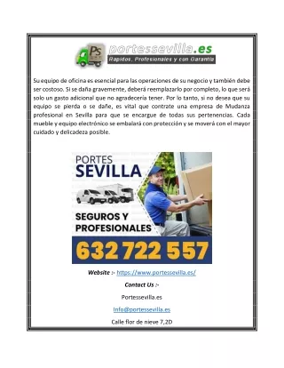 Empresa mudanzas Sevilla|Portessevilla.es
