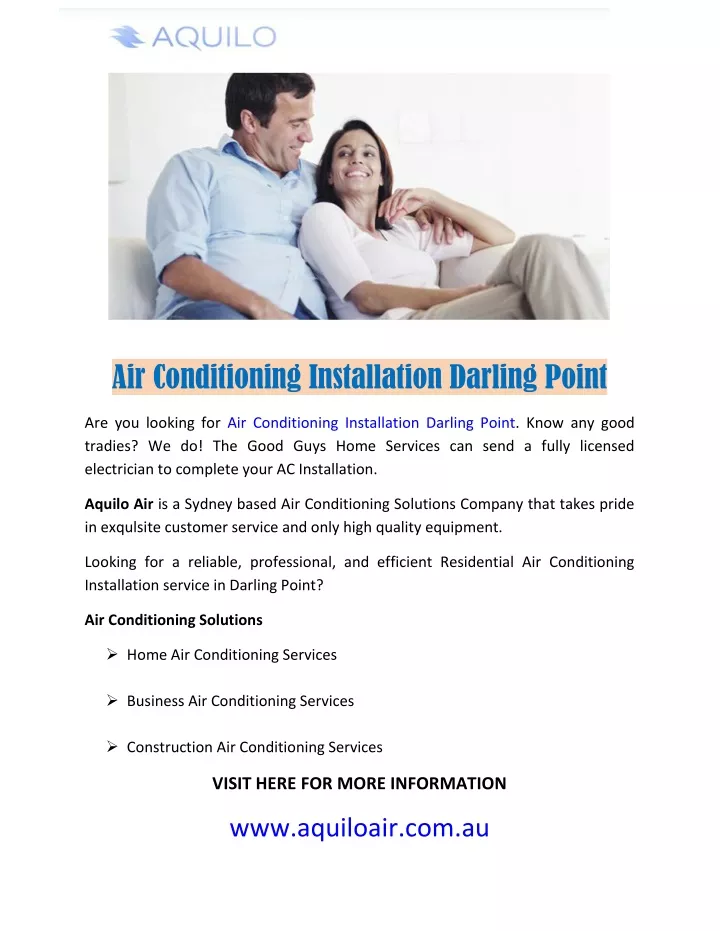 air conditioning installation darling point