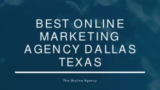 Some Important Secret Online Marketing Agency Dallas for Business Growth