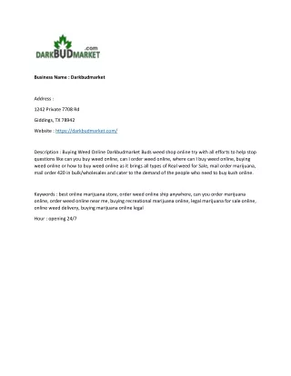 business name darkbudmarket