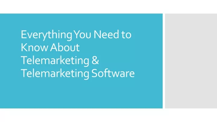 everything you need to know about telemarketing telemarketing software