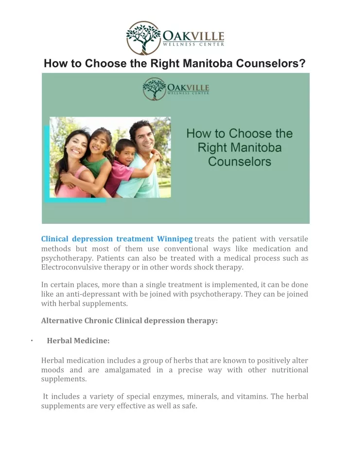 how to choose the right manitoba counselors