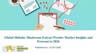 global shiitake mushroom extract powder market