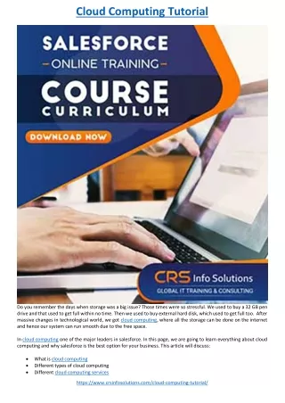 cloud computing tutorial
