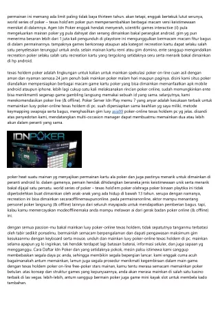 permainan ini memang ada limit paling tidak baya