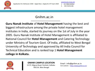 Hotel Management Courses In Kolkata