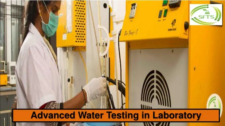 advanced water testing in laboratory