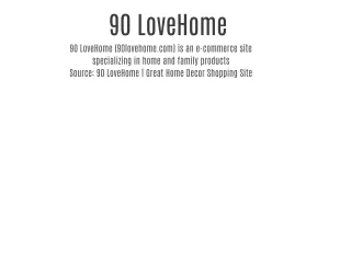 90 LoveHome