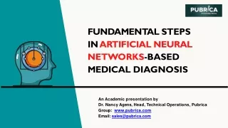 fundamental steps in artificial neural networks
