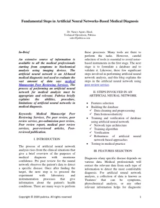 fundamental steps in artificial neural networks