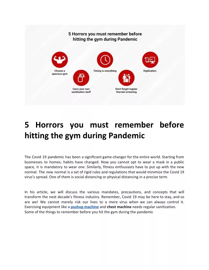 5 horrors you must remember before hitting
