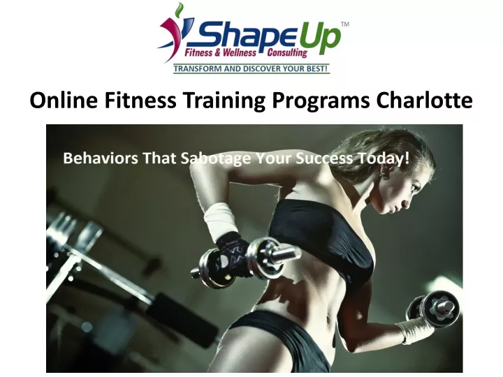 online fitness training programs charlotte