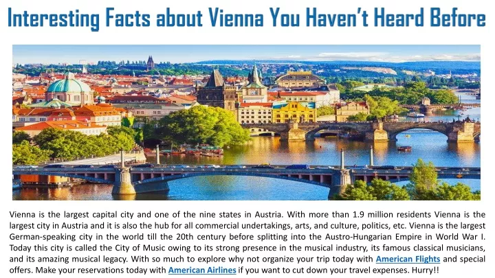 interesting facts about vienna you haven t heard