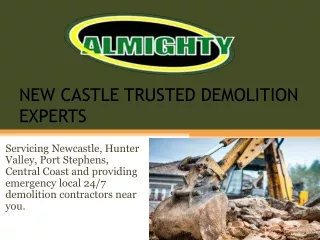 Almighty - NewCastle Trusted Demolition Experts