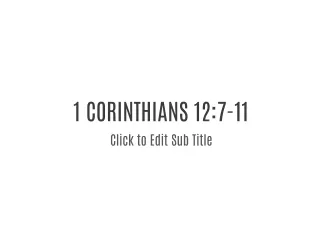 1COR 12:7-11