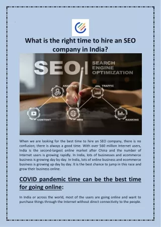 What is the right time to hire an SEO company in India?