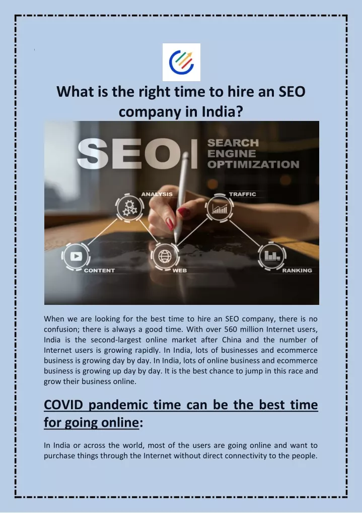 what is the right time to hire an seo company