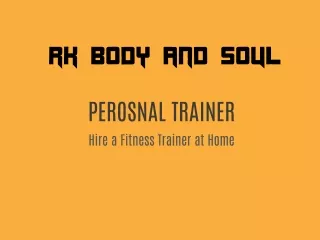 Female Personal Fitness Trainer in Hyderabad