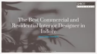 Find the Best Commercial and Residential Interior Designer in Indore