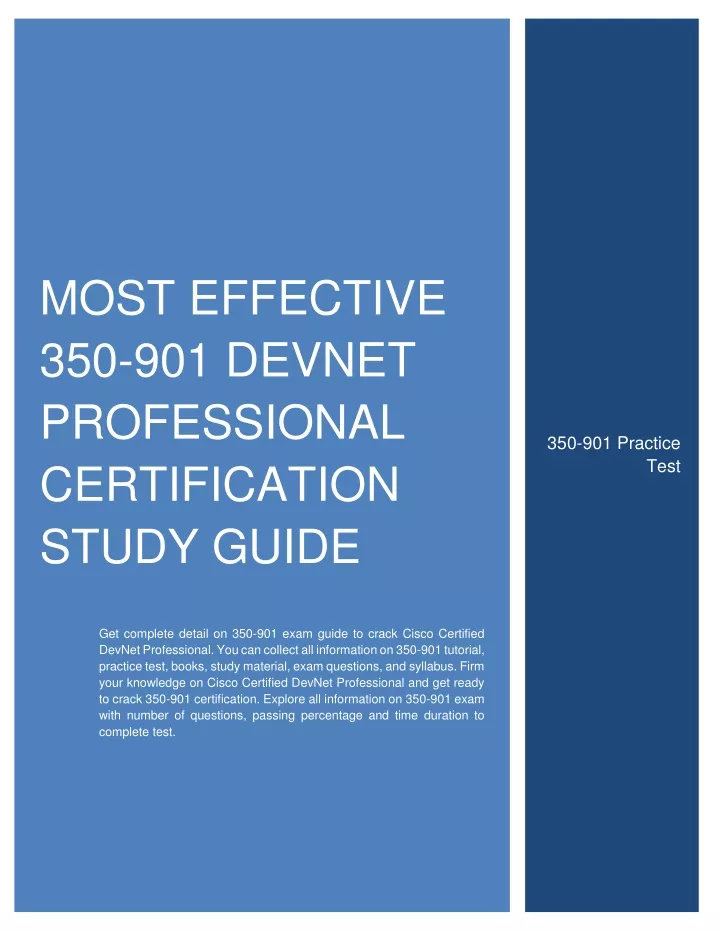 most effective 350 901 devnet professional