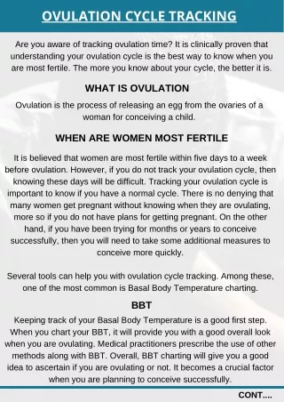 ovulation cycle tracking