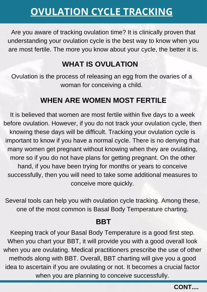 ovulation cycle tracking