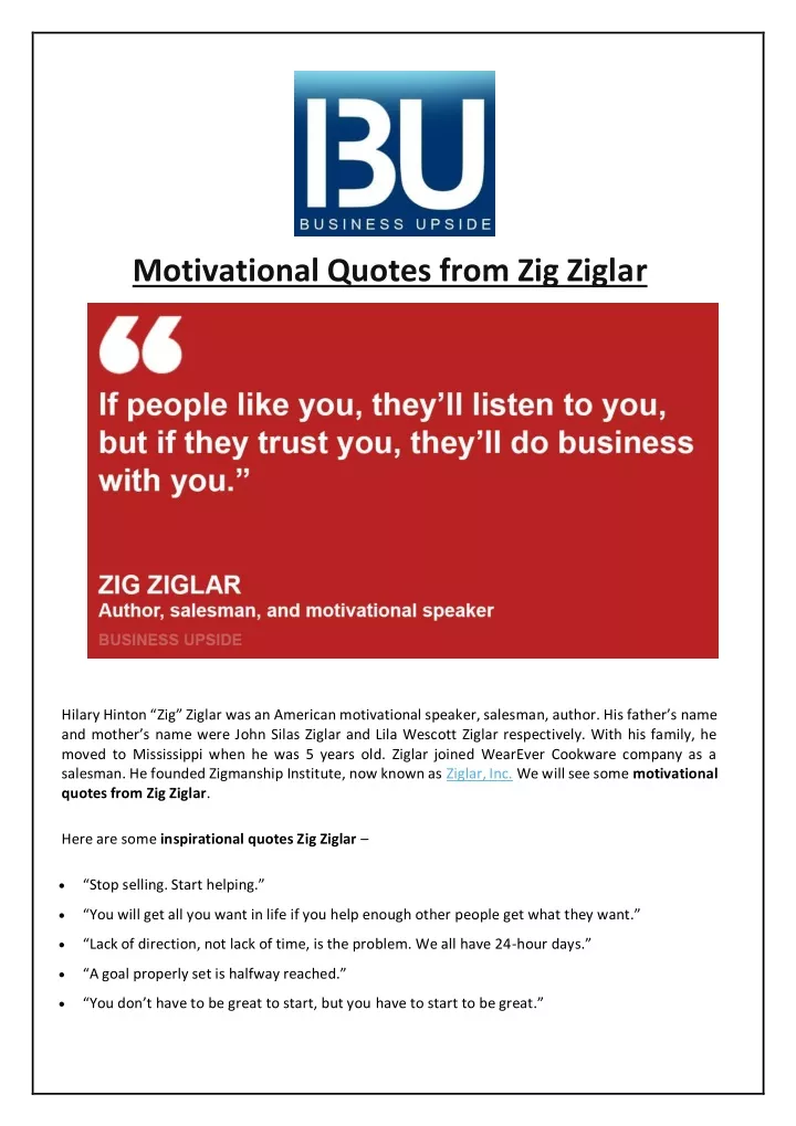 motivational quotes from zig ziglar