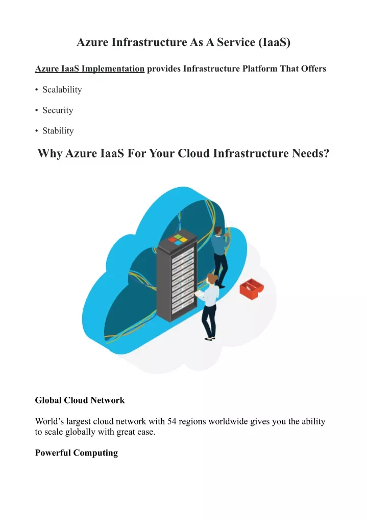 azure infrastructure as a service iaas